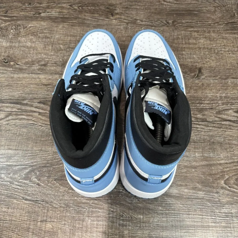 Nike Air Jordan 1 Retro High OG University Blue Shoes Men's 11 Blue 555088-134